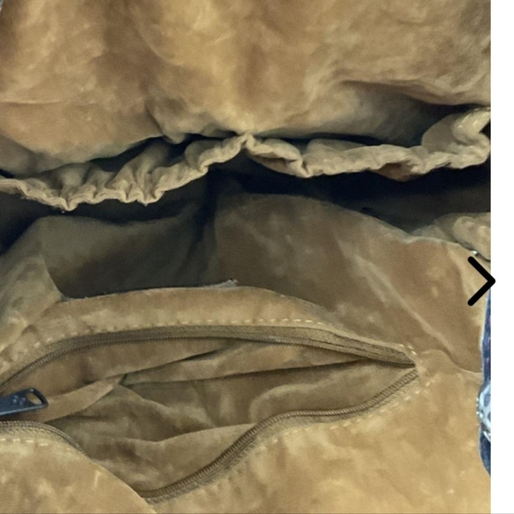 Patricia Nash Caffarelli Colorblock Suede Leather Drawstring  Purse - Picture 13 of 13